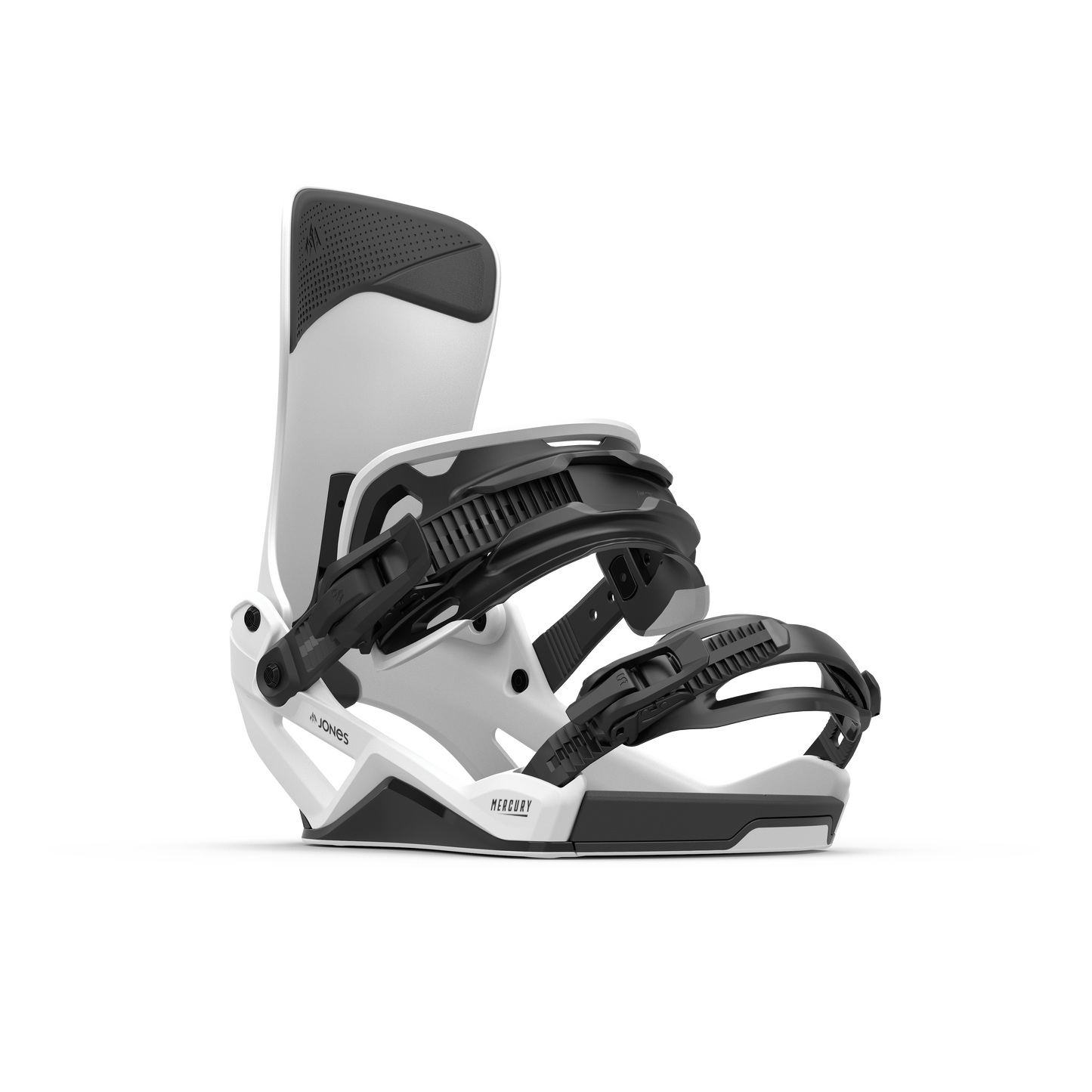 Jones Mercury FASE Bindings Cloud White 2025 – front 45° view