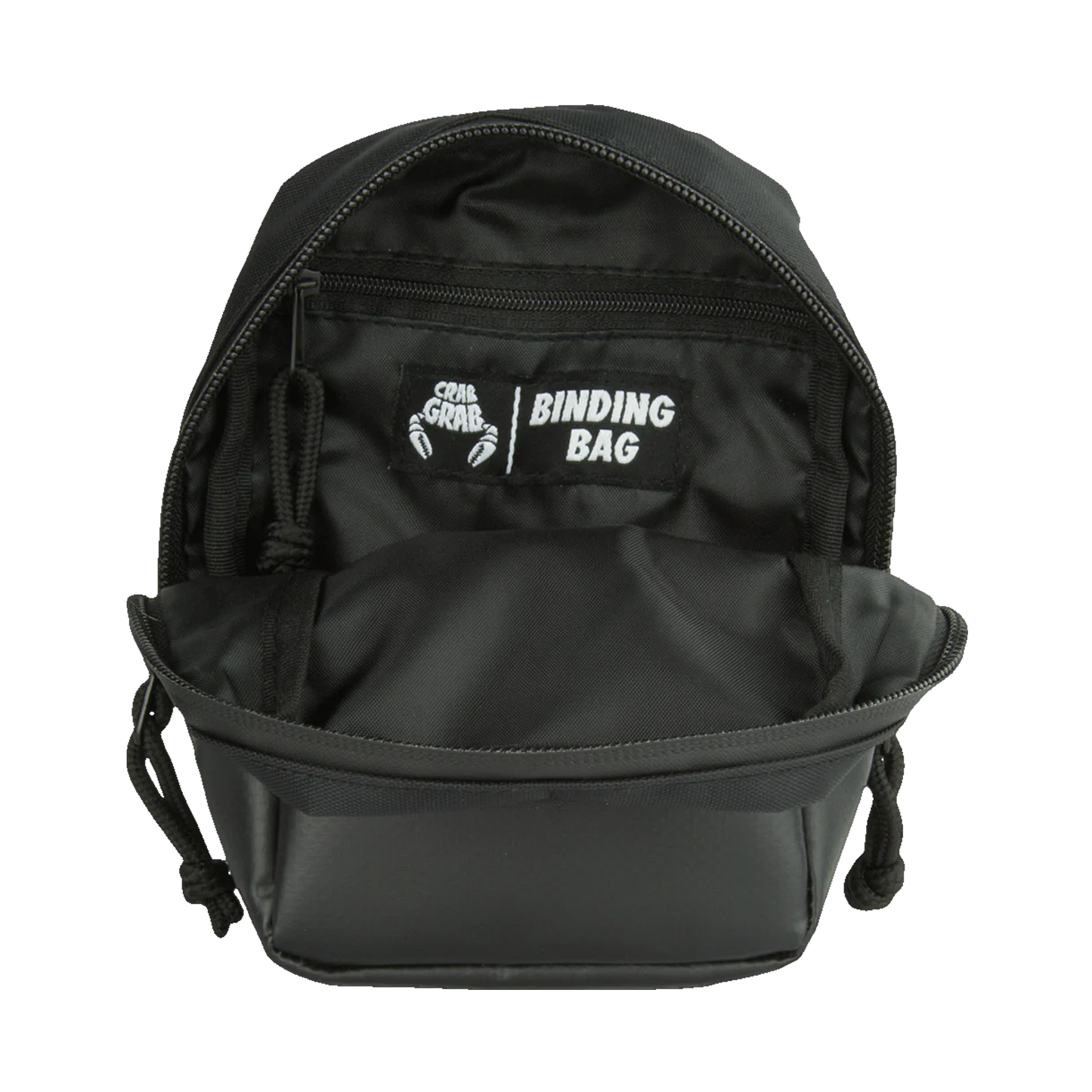 Crab Grab Binding Bag Black Open