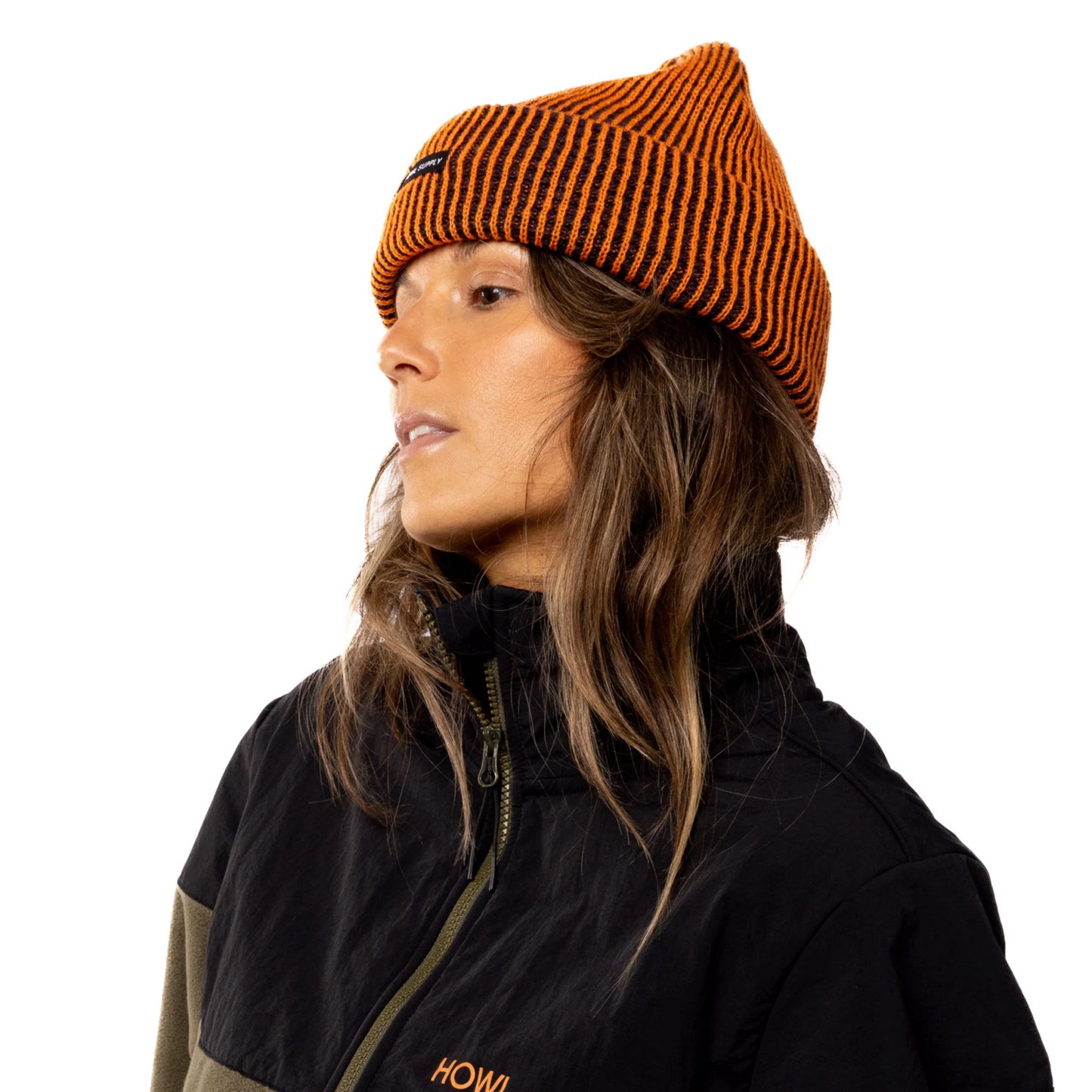 Howl Slash Beanie Apricot