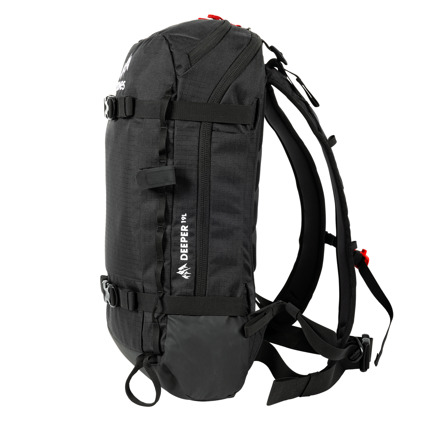 Jones Deeper 19L Backpack Stealth Black Side