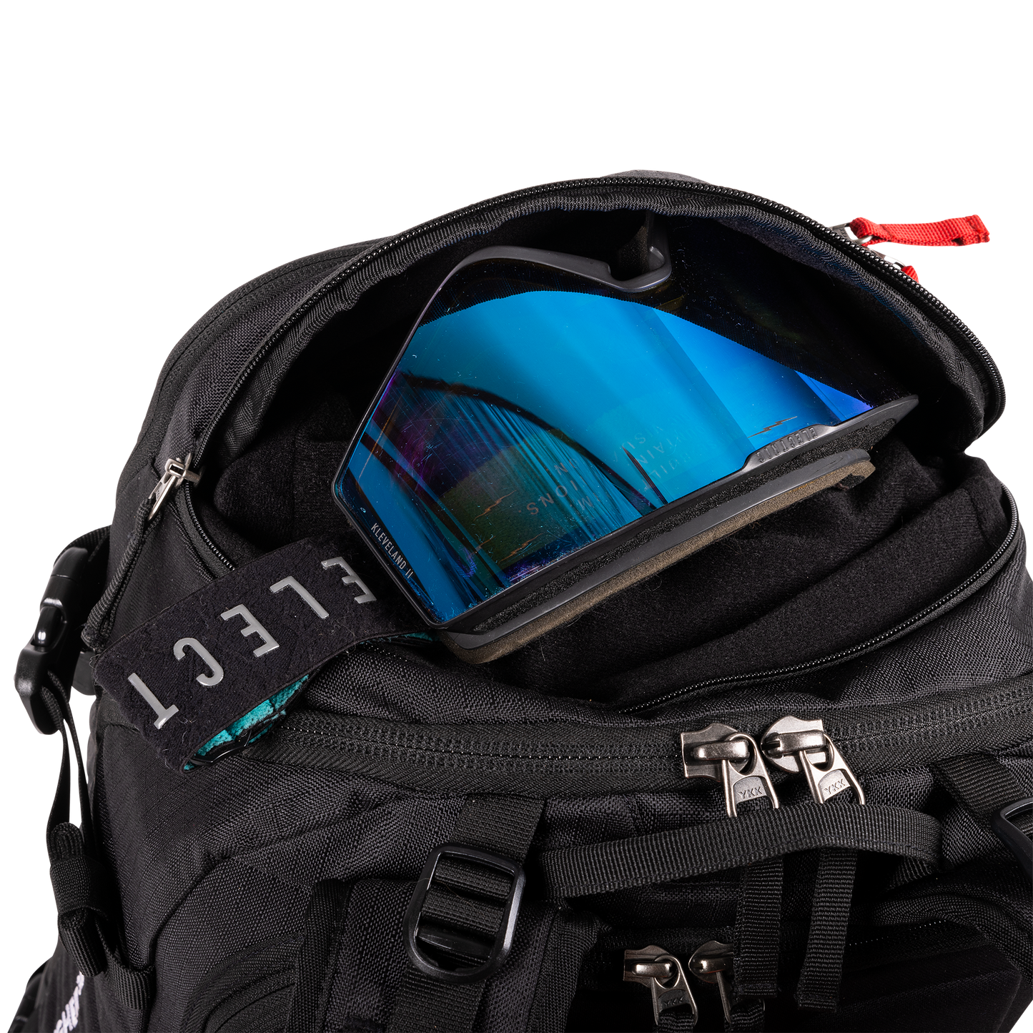 Jones Higher 32L Backpack Stealth Backpack Detail Goggle Pocket