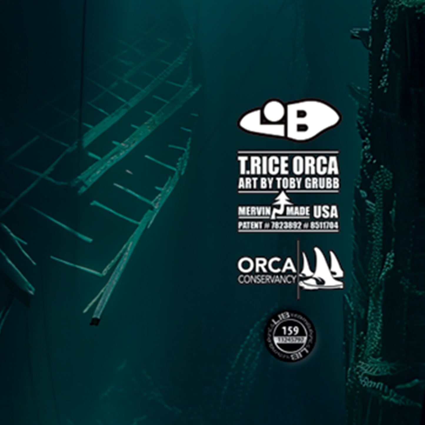 2026 Lib Tech T-Rice Orca Snowboard Close Topsheet Label