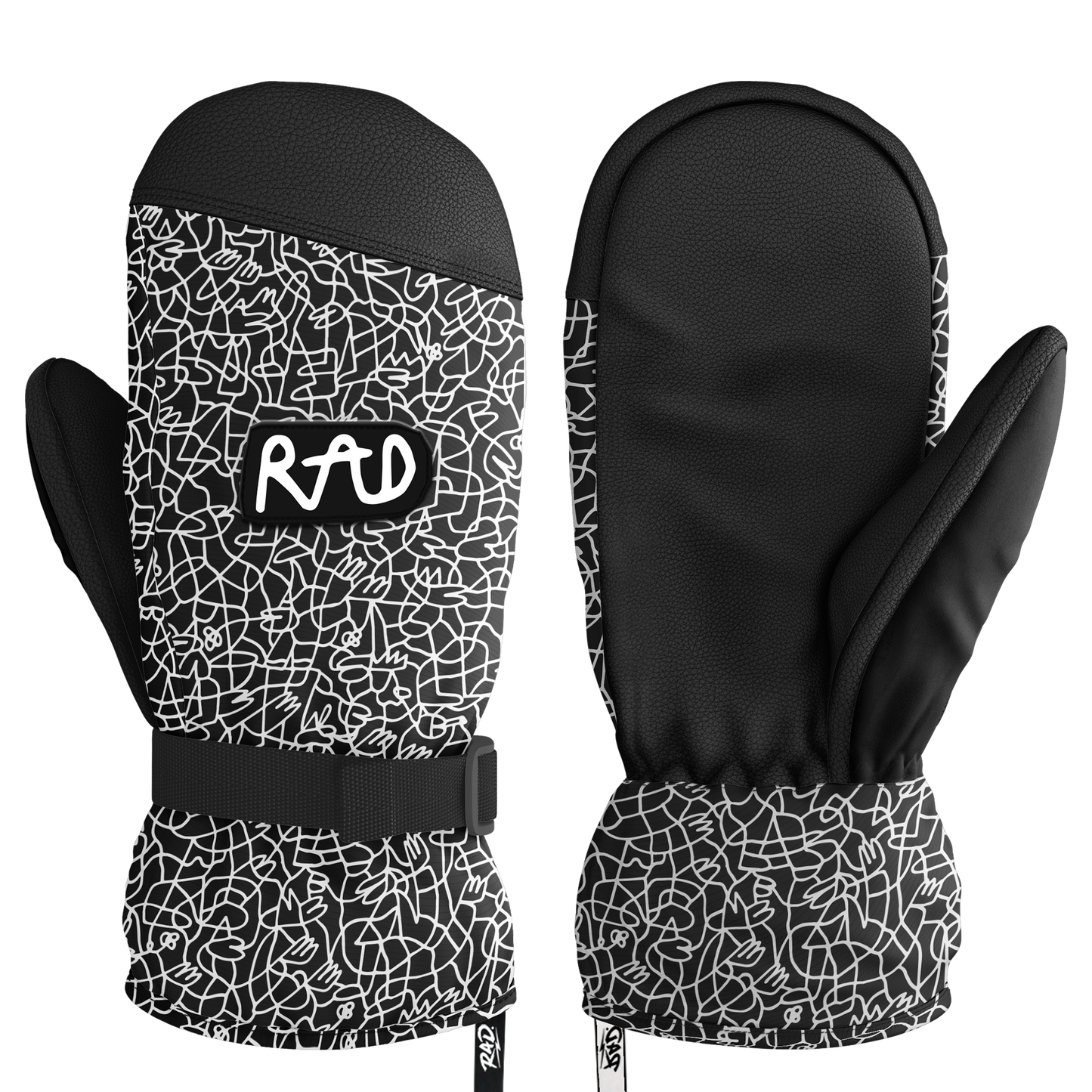 2025 Rad Sidehit+ Mittens Laced Beaufort Black