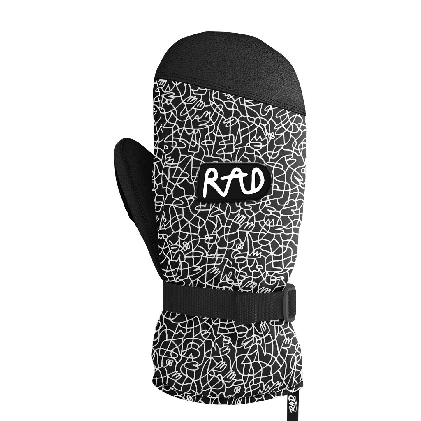 2025 Rad Sidehit+ Mittens Laced Beaufort Black Back