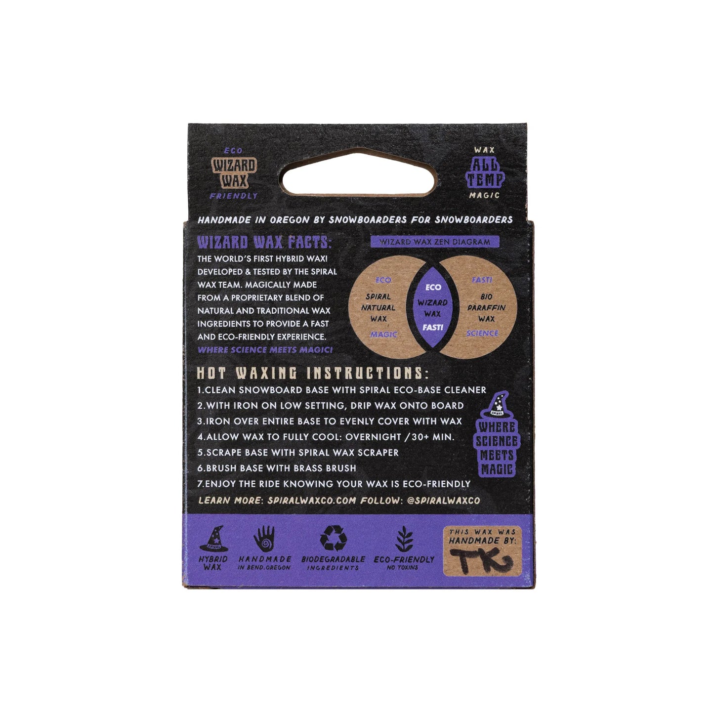 Spiral Wizard Wax All Temp Snowboard Wax