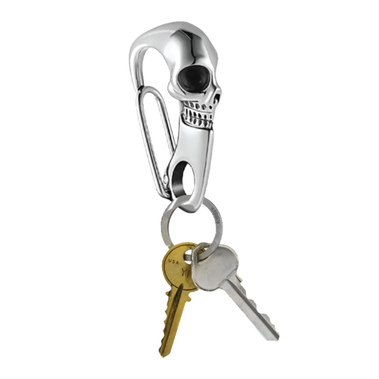Deathwish Skull Carabiner Keychain