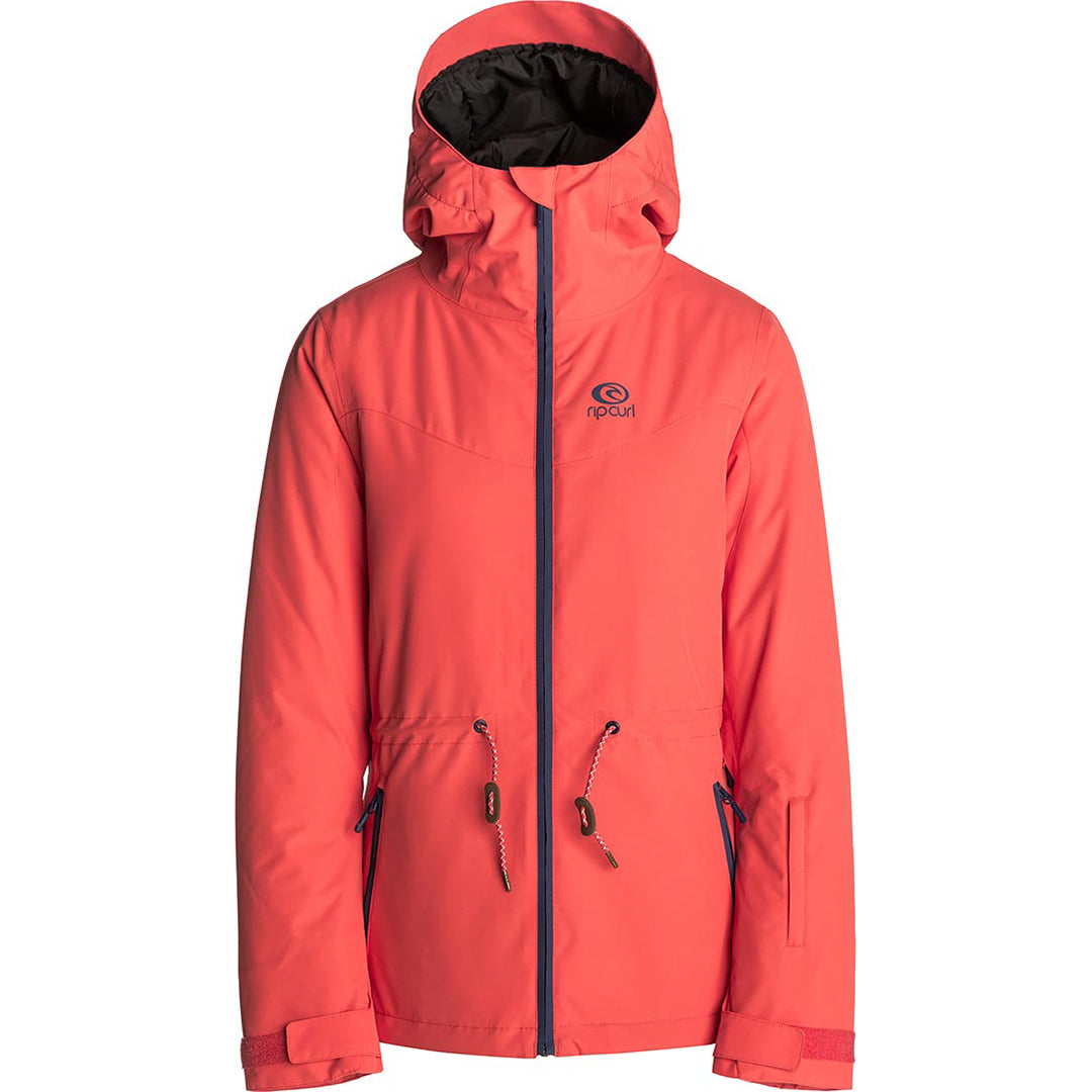 RIP CURL BETTY PLAIN WOMENS JACKET HOT CORAL