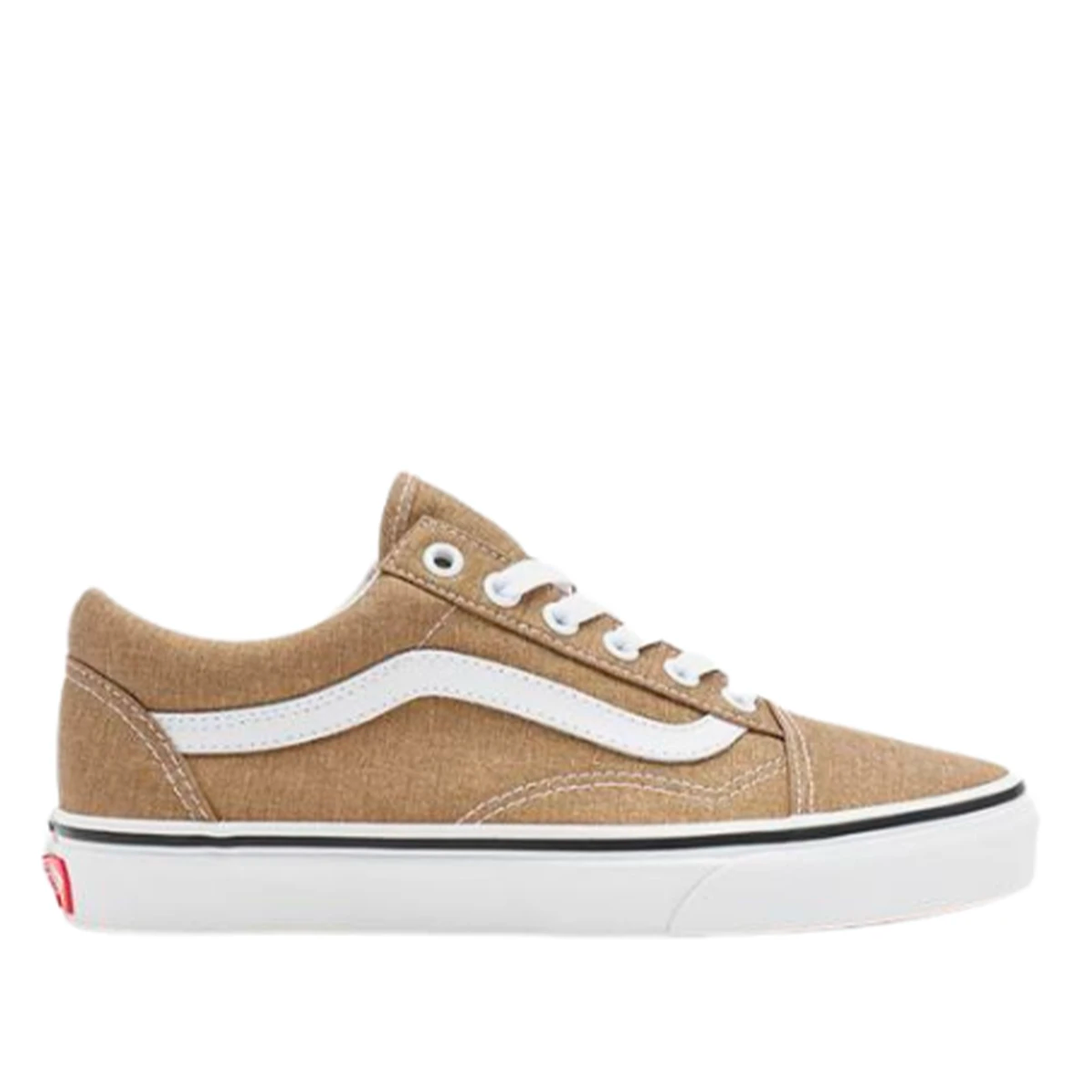 Tan and shop white vans