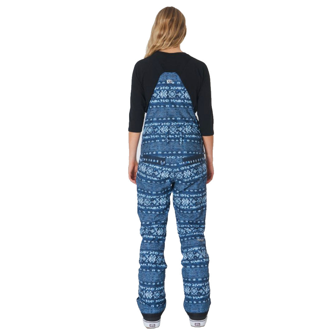RIP CURL WOMENS VERMONT BIB MID BLUE WASH