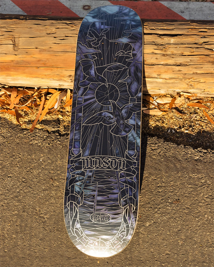 REAL Mason Silva Black Sunday Cathedral Skateboard Deck 8.25"