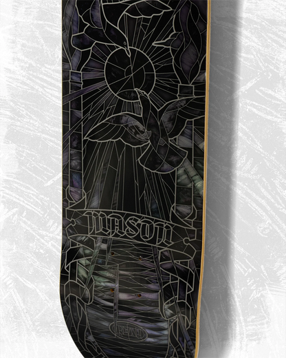 REAL Mason Silva Black Sunday Cathedral Skateboard Deck 8.25"