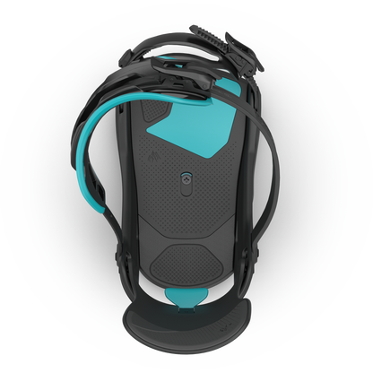 Jones Mercury FASE Bindings Mtn Blue 2025 – top strap open
