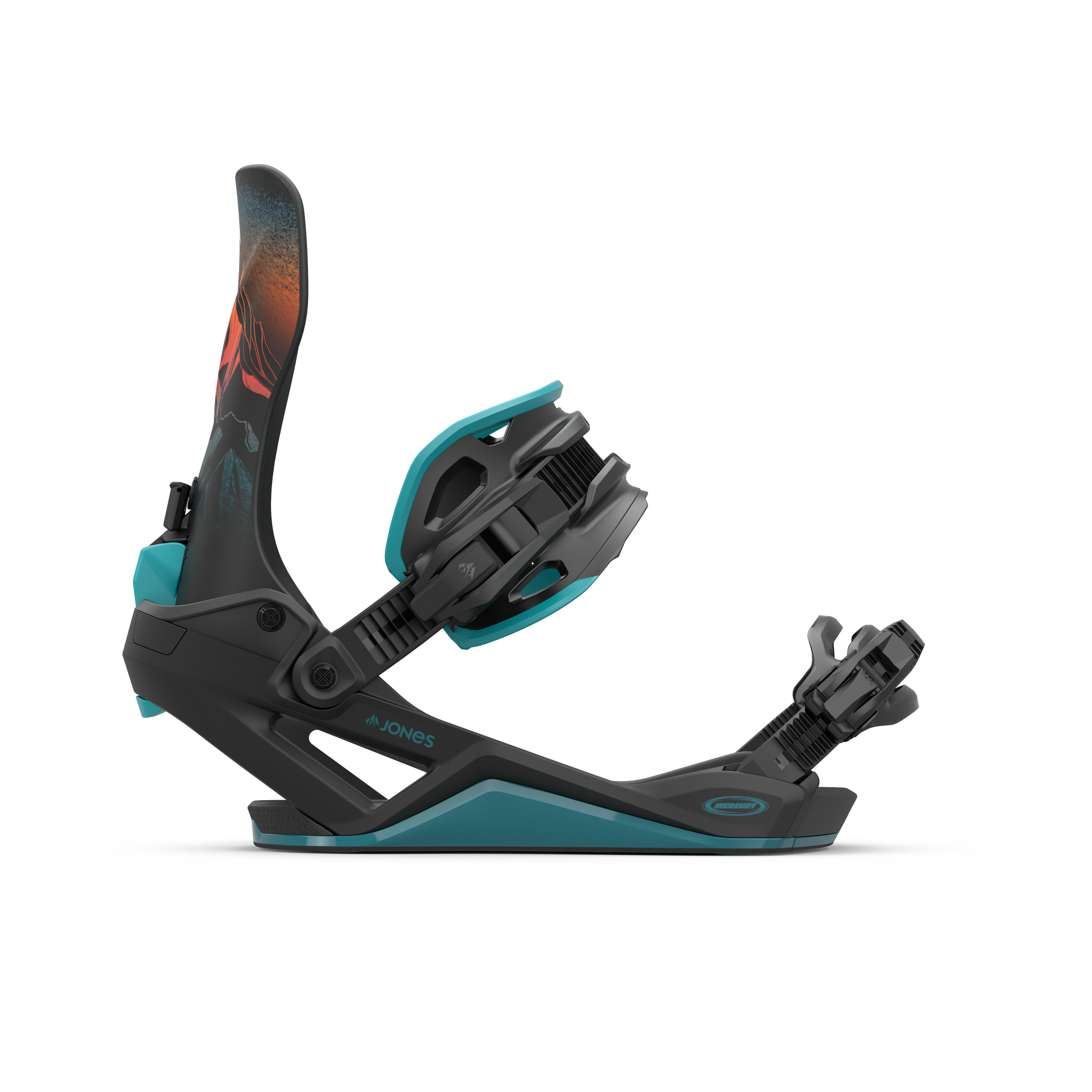 Jones Mercury FASE Bindings Mtn Blue 2025 – side view