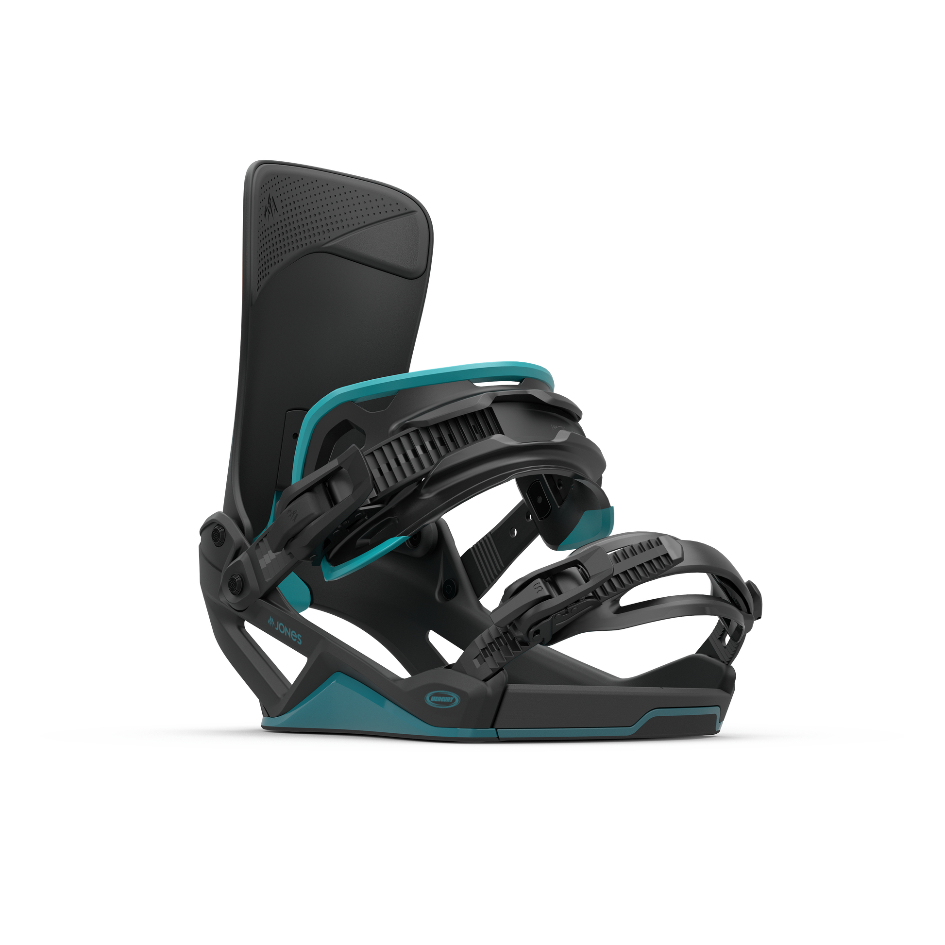 Jones Mercury FASE Bindings Mtn Blue 2025 – front 45° view