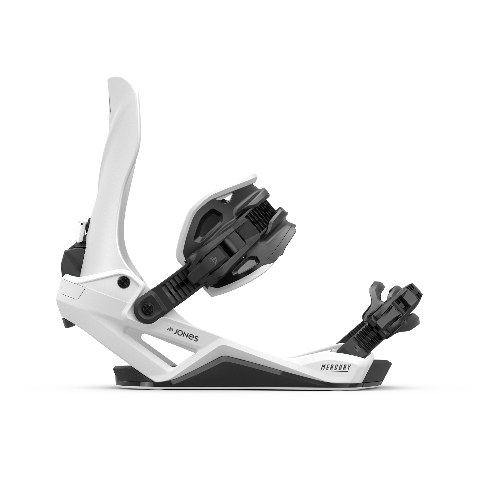 Jones Mercury FASE Bindings Cloud White 2025 – side view