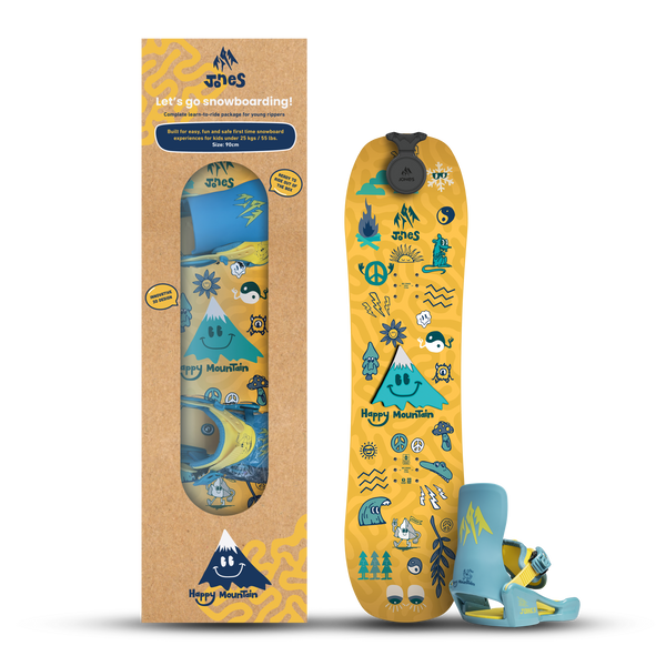 2026 Jones Happy Mountain Snowboard Set W/Bindings – Ballistyx