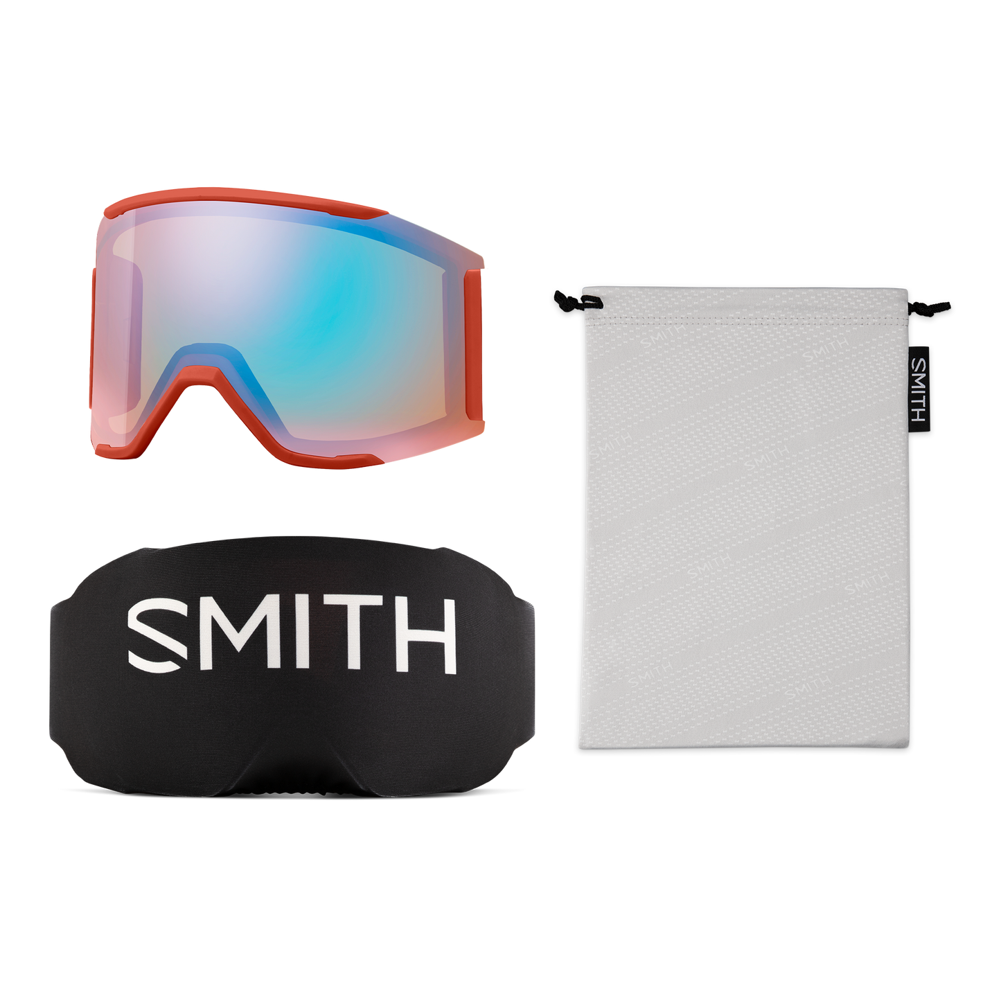 Smith Squad Mag Goggle Accessories -  ChromaPop Low Light Lens with GoggleSock and Goggle Bag