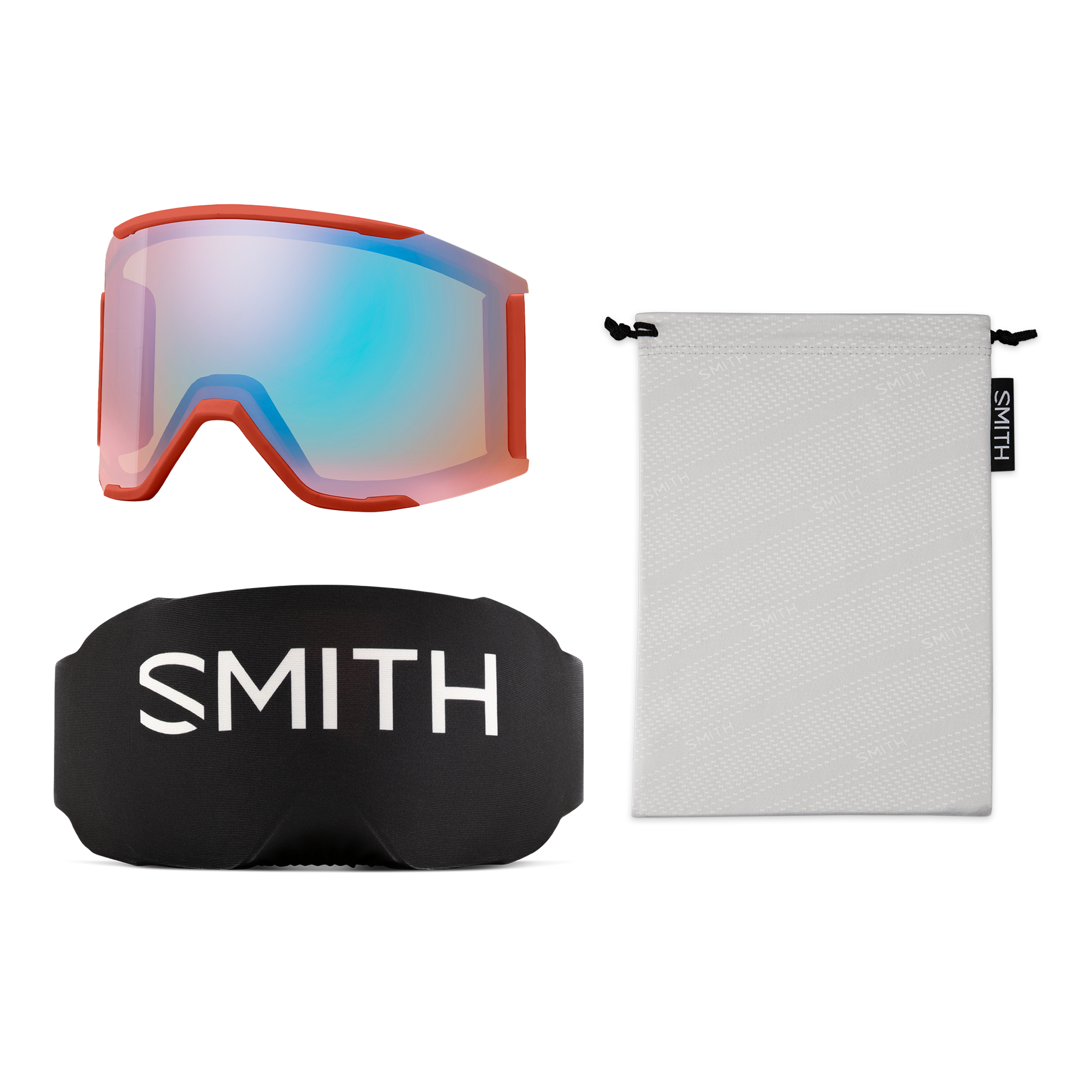 Smith Squad Mag Goggle Accessories -  ChromaPop Low Light Lens with GoggleSock and Goggle Bag