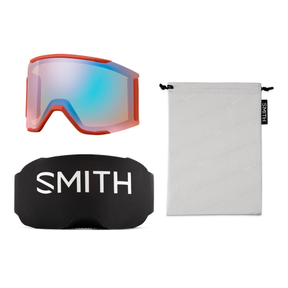 Smith Squad Mag Goggle Accessories -  ChromaPop Low Light Lens with GoggleSock and Goggle Bag