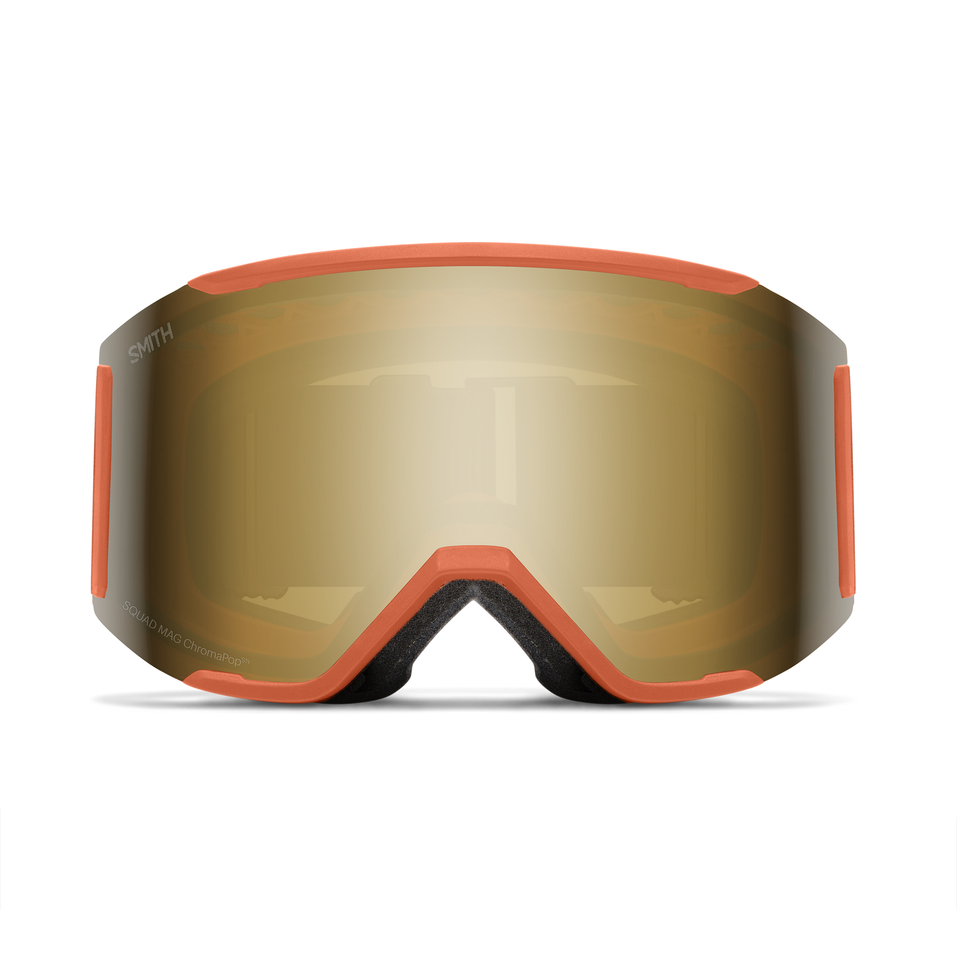 Smith Squad Mag Goggles - Rust with ChromaPop Sun Black Gold Mirror Lens