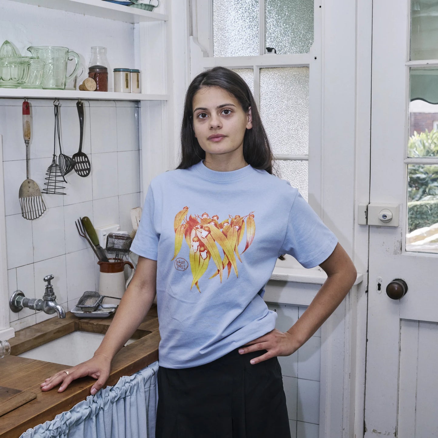 Pass~Port X May Gibbs Gum Leaf Tee