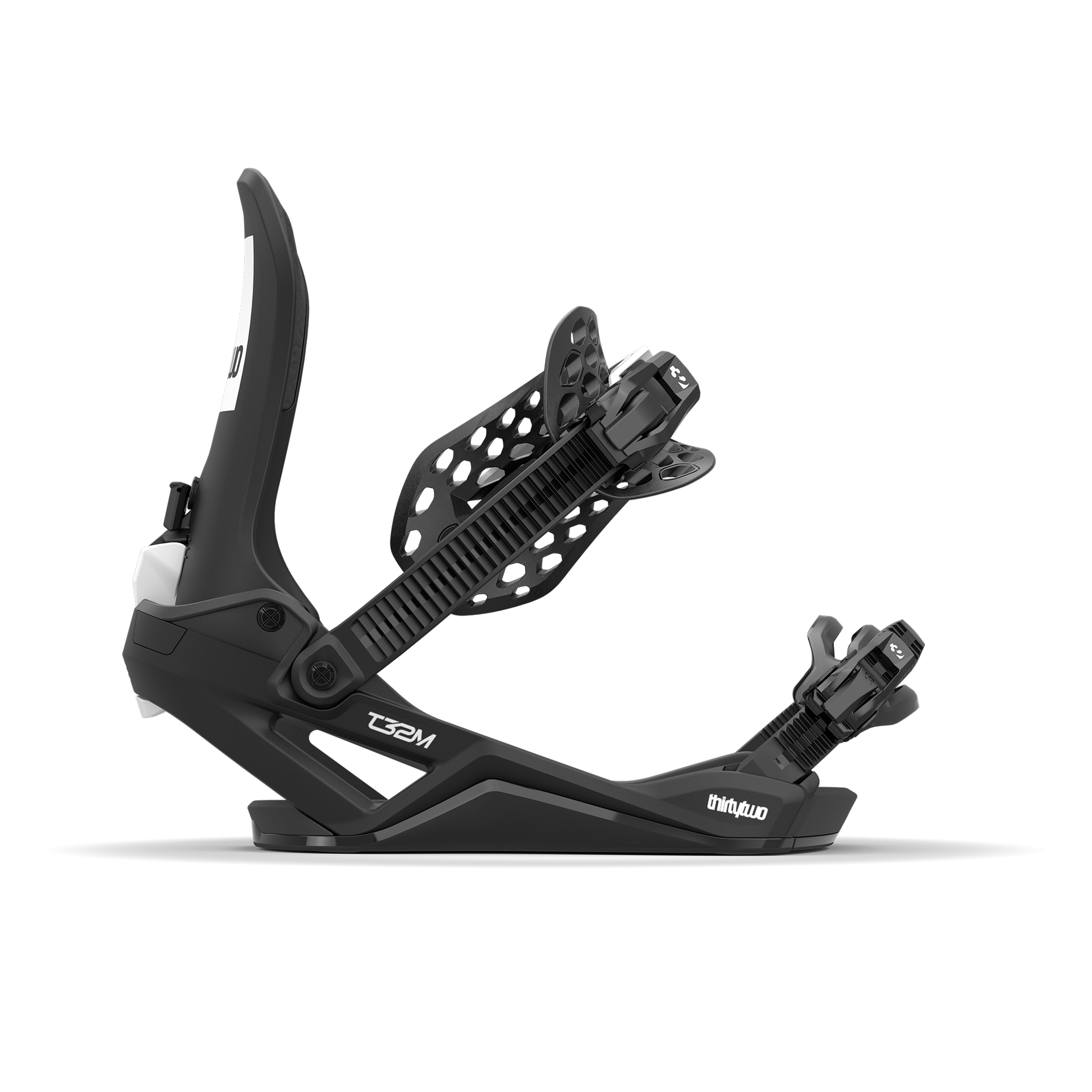 ThirtyTwo T32M FASE Snowboard Bindings Black 2025 – side view strap open
