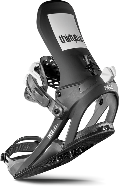 ThirtyTwo T32M FASE Snowboard Bindings Black 2025 – rear 45° tilted