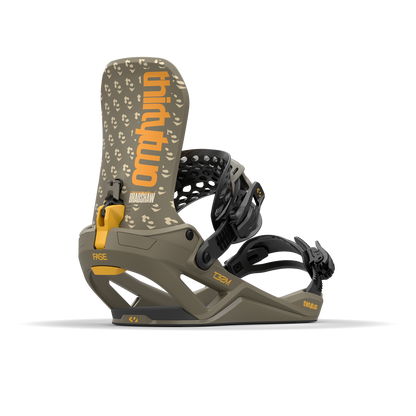 ThirtyTwo T32M FASE Snowboard Bindings Bradshaw 2025 – rear 45° side view