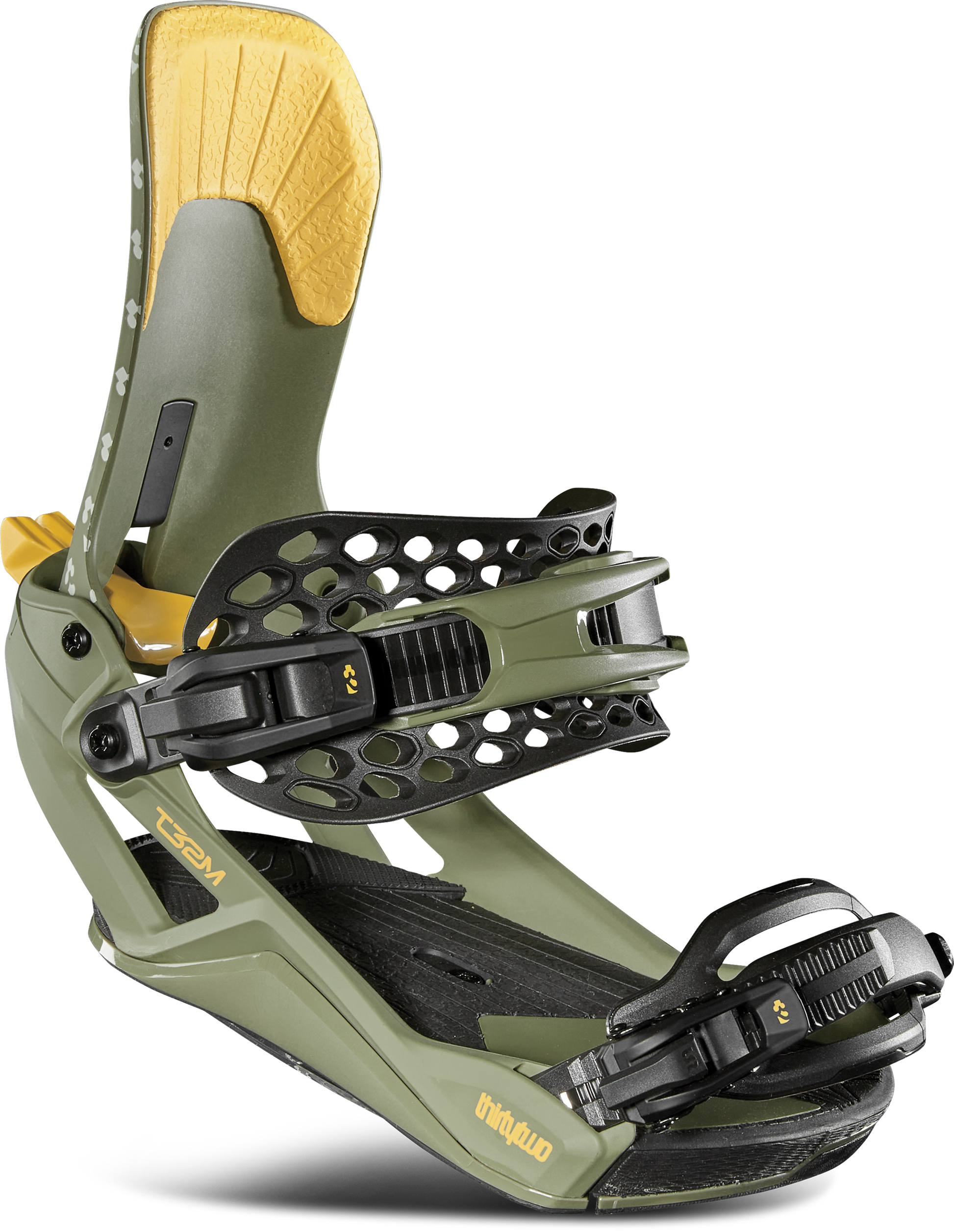 ThirtyTwo T32M FASE Snowboard Bindings Bradshaw 2025 – front 45° tilted