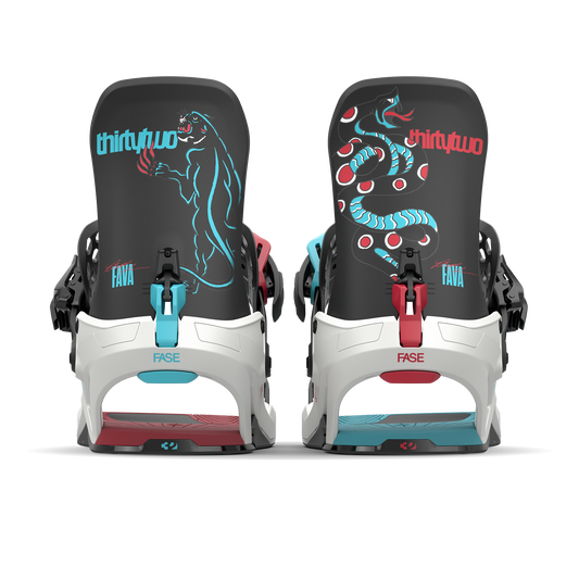 ThirtyTwo T32M FASE Snowboard Bindings Fava 2025 – rear highback