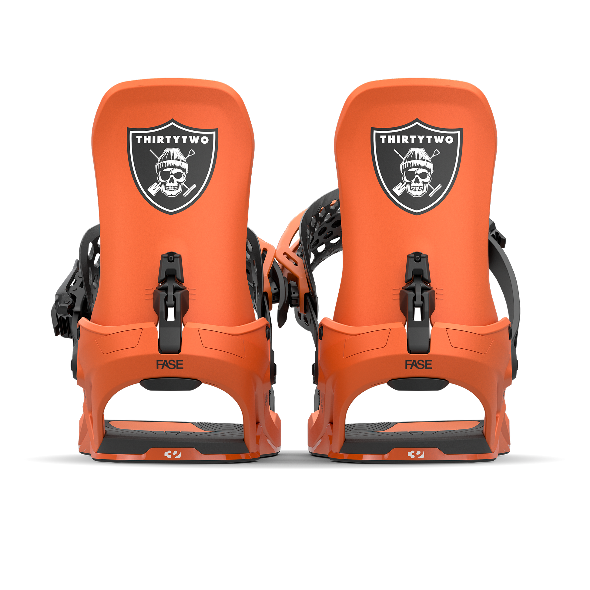 ThirtyTwo T32M FASE Snowboard Bindings Orange 2025 – rear highback