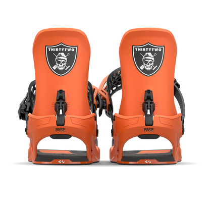 ThirtyTwo T32M FASE Snowboard Bindings Orange 2025 – rear highback