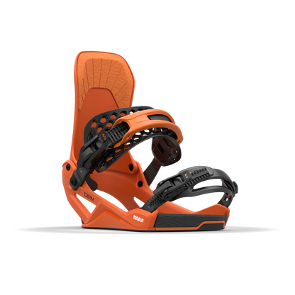 ThirtyTwo T32M FASE Snowboard Bindings Orange 2025 – front 45° view