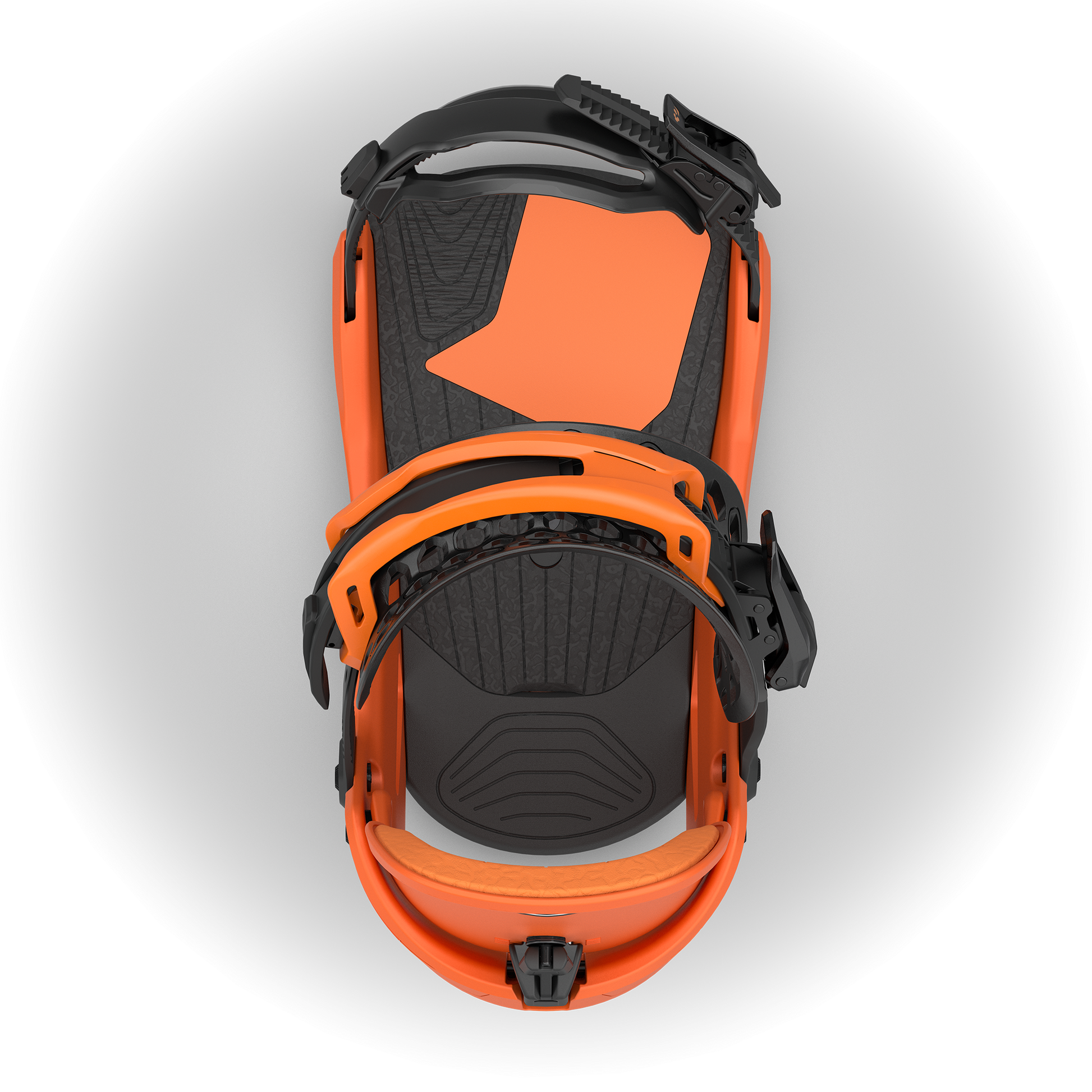 ThirtyTwo T32M FASE Snowboard Bindings Orange 2025 – top strap closed