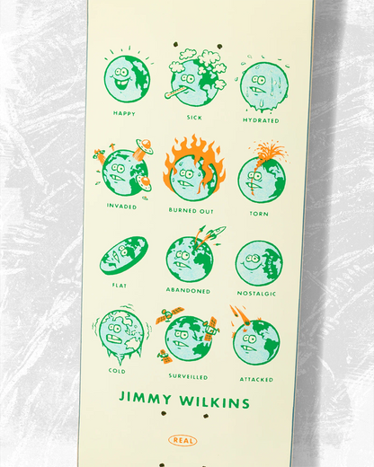REAL Jimmy Wilkins How Are You Skateboard Deck 8.5"