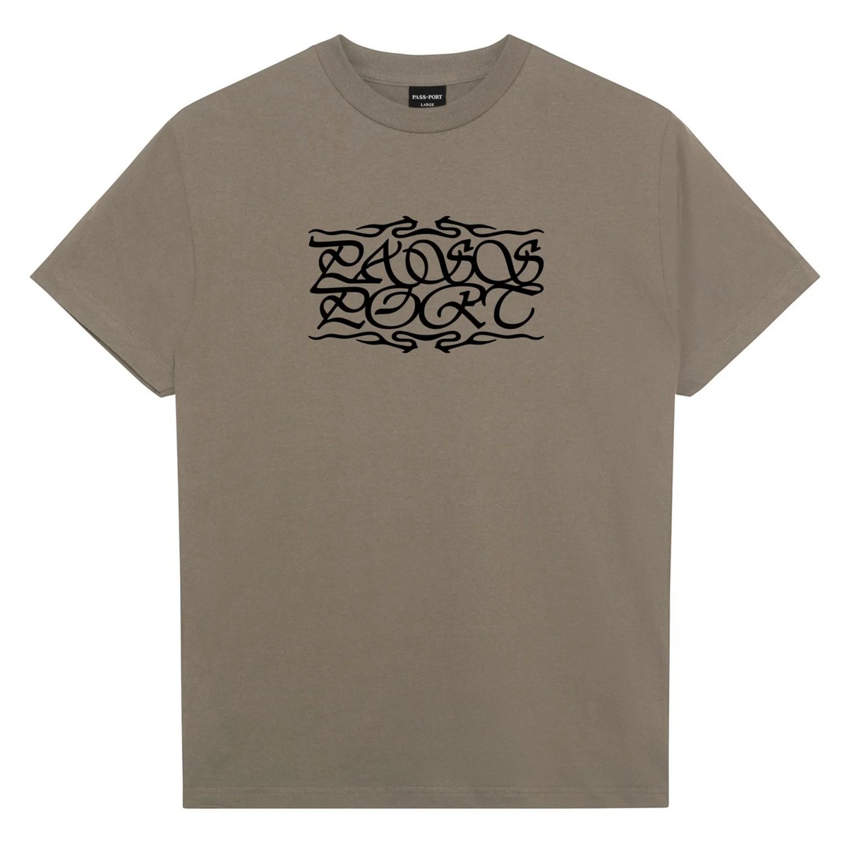 Pass~Port Calligraphy Tee – R#48