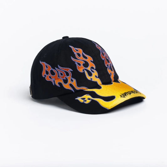 Corduroy Flames Strapback Cap