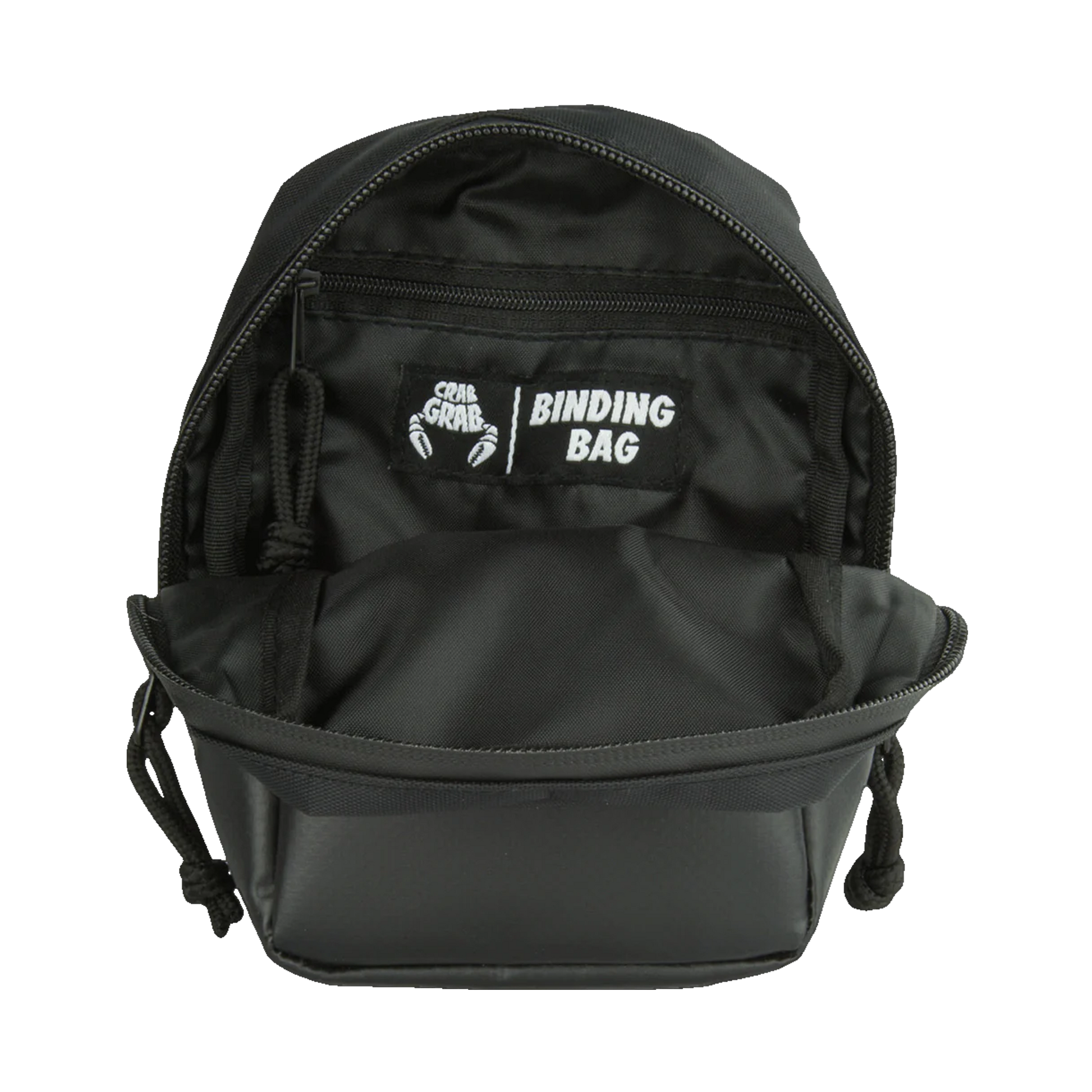 Crab Grab Binding Bag Black Open