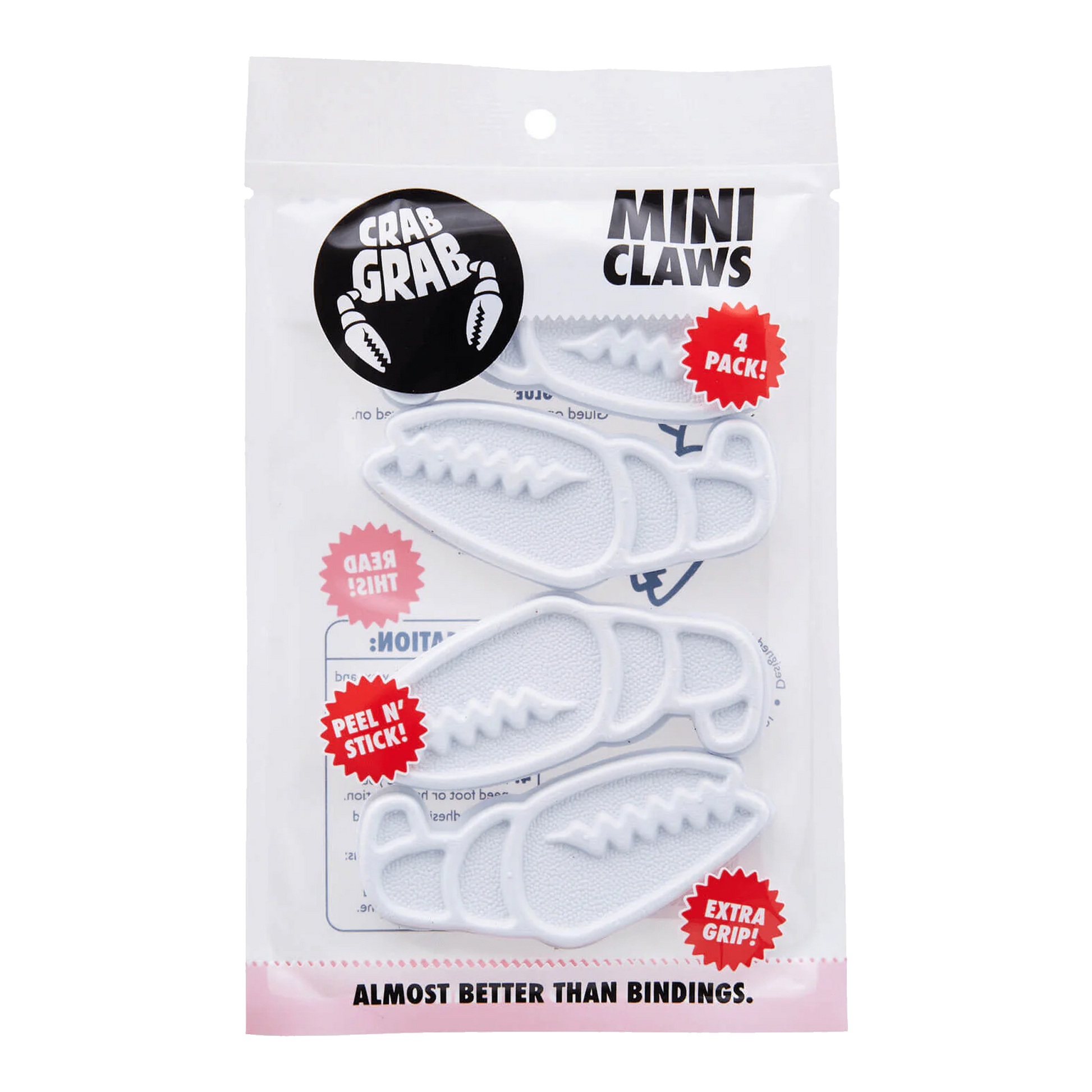 Crab Grab Mini Claws 4PK White Package