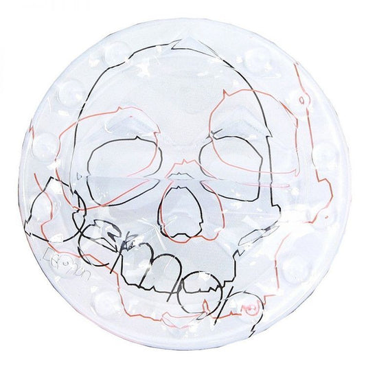 DEMON SKULL ROUND STOMP PAD CLEAR