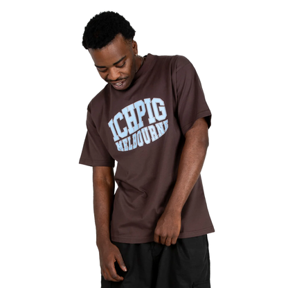 ICHPIG STADIUM MELB TEE ESPRESSO