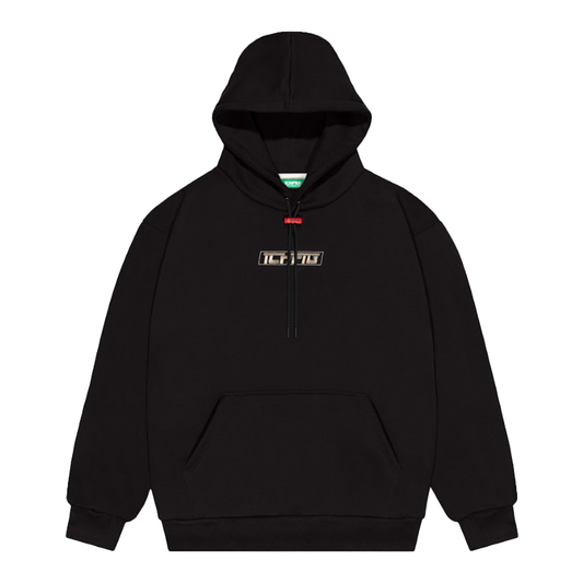ICHPIG STRIKE CORD LOCK HOODIE BLACK
