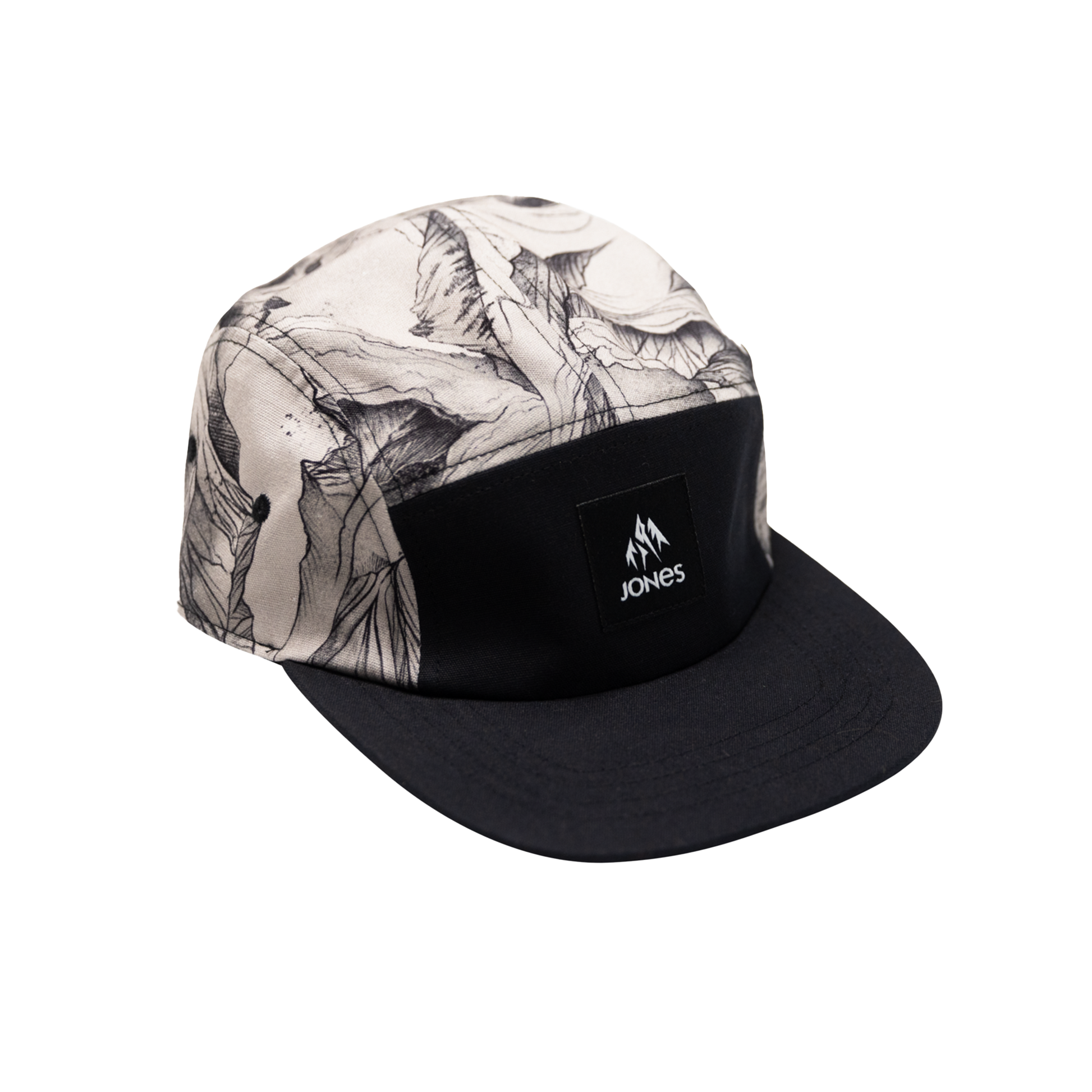 Jones Hakuba 5 Panel Organic Cotton Cap Glacier Print