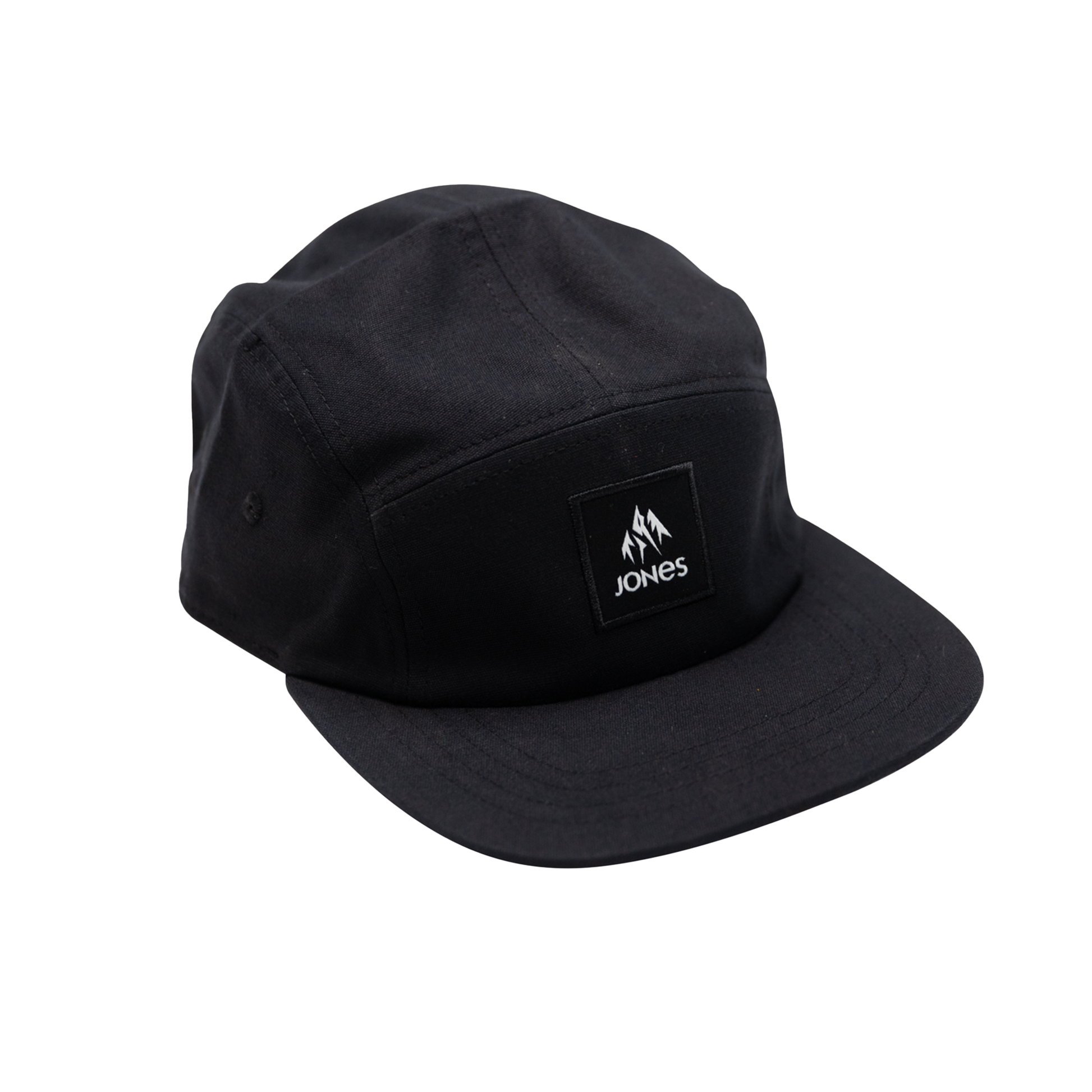 Jones Hakuba 5 Panel Organic Cotton Cap Stealth Black