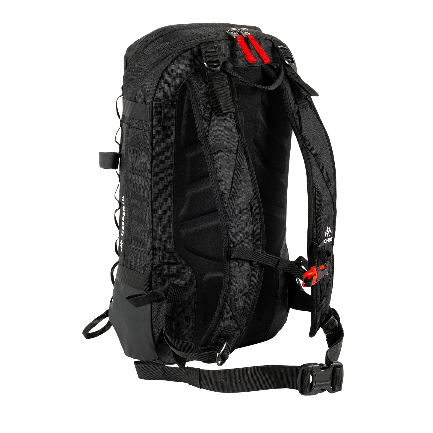 Jones Deeper 19L Backpack Stealth Black Angle