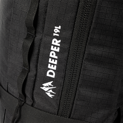 Jones Deeper 19L Backpack Stealth Black Detail Logo