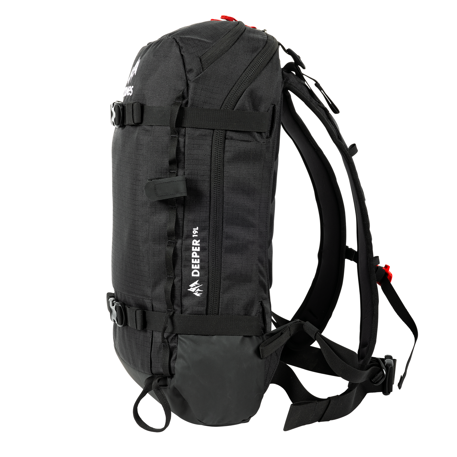 Jones Deeper 19L Backpack Stealth Black Side