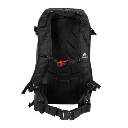 Jones Further 25L Backpack Stealth Black Back