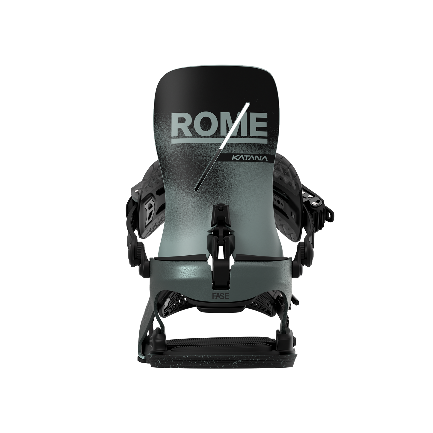Rome Katana AW FASE Snowboard Bindings Slate 2025 – rear highback