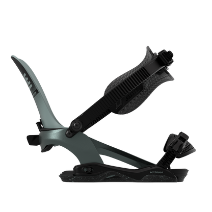 Rome Katana AW FASE Snowboard Bindings Slate 2025 – side strap open